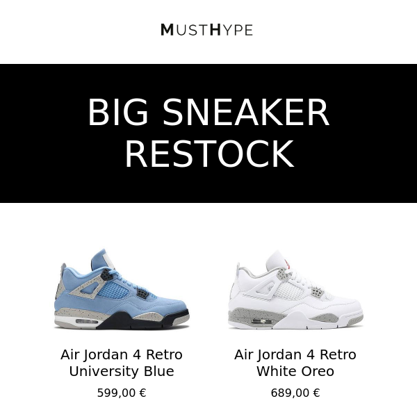 Big Sneaker Restock