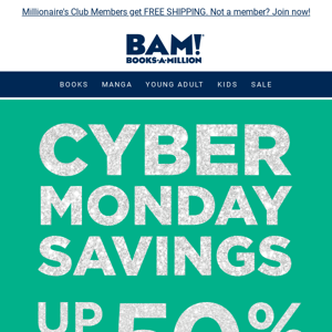 CYBER MONDAY DEALS! Get Up To 50% OFF