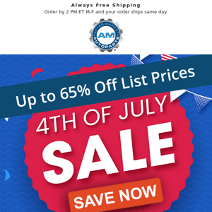 🔴 ⚪ 🔵 Star Spangled Savings!