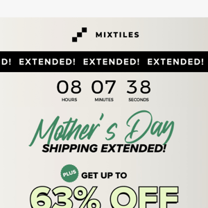 Don’t Sweat It: Mother’s Day Delivery EXTENDED 😅