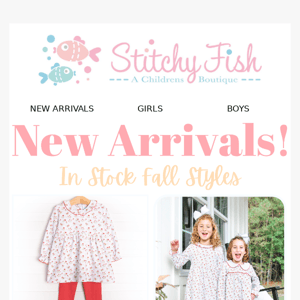 TGIF! New Stitchy Fish Styles Are In!