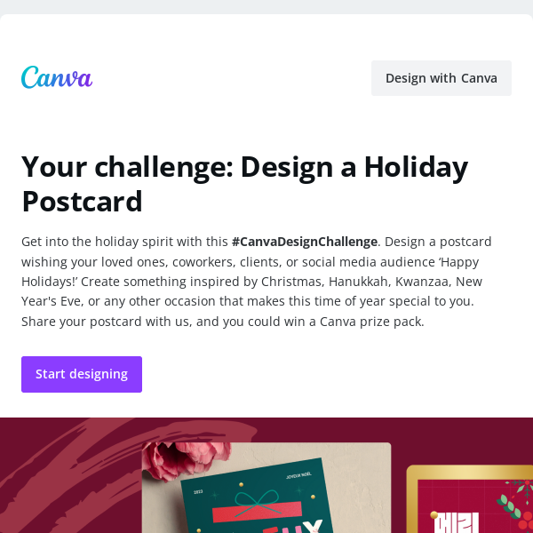 ‘Tis the season to join the #CanvaDesignChallenge