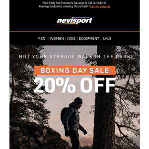 Boxing Day Sale: Get 20% Off | Use Code: WINTER20