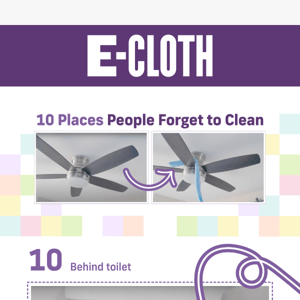 10 Places People Forget to Clean in Their Homes