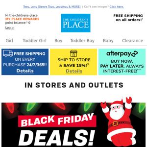 $4.99 Black Friday Deals in Stores ONLY!