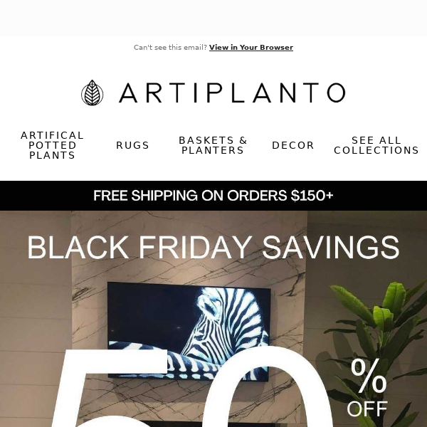 🚨Last Chance: Black Friday Sale Ending Soon Artiplanto