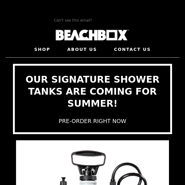 💦 We've Got New Shower Tanks On Their Way! 💦