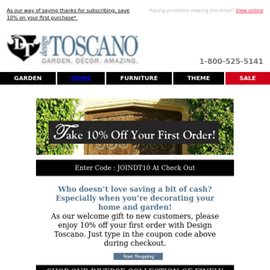 Welcome Coupon - Take 10% Off Your First Order!