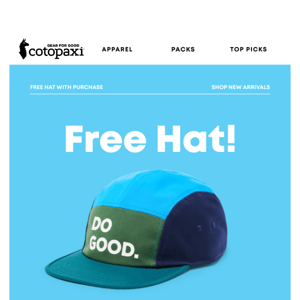 Free Do Good Hat With Purchase 🤠