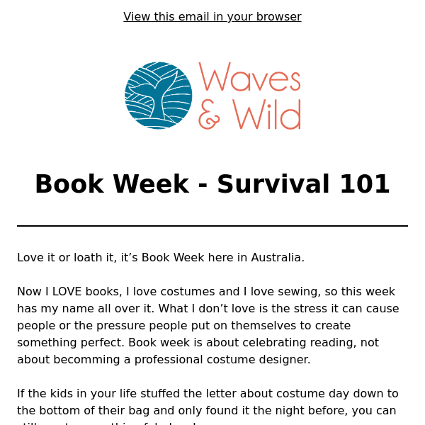 Book Week Survival Tips!