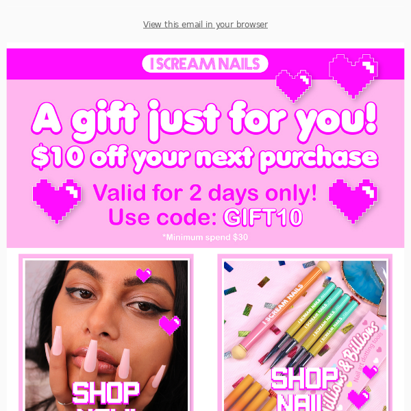 Use your $10 gift b4 it expires 😘