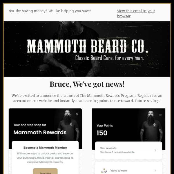 Introducing The Mammoth Rewards Program