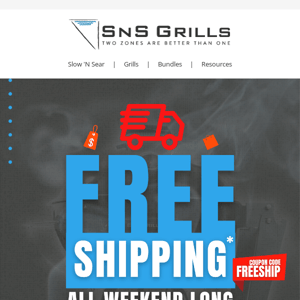 FREE Shipping this weekend!