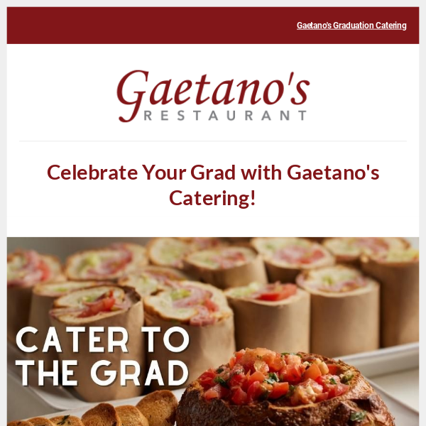 Order Your Grad Catering Today! 🎓