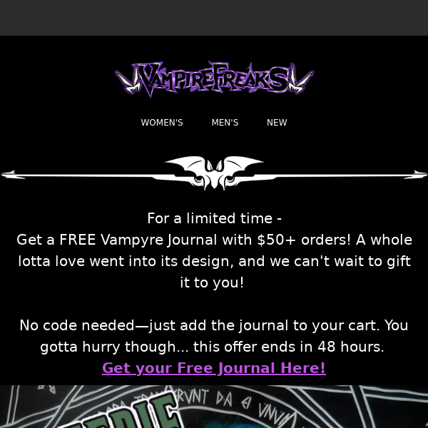 Claim your FREE Vampire Journal! 🦇🧛‍♂️