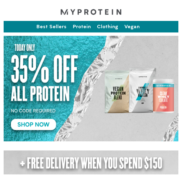 35% Off Protein Today Only 💪