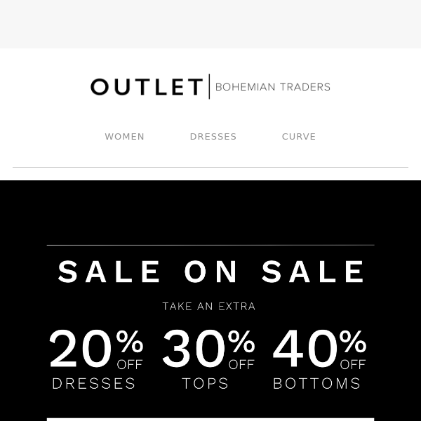 Take Up To 40% Off Already Reduced Prices