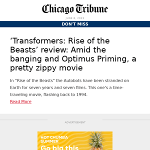 ‘Transformers: Rise of the Beasts’ review: Amid the banging and Optimus Priming, a pretty zippy movie