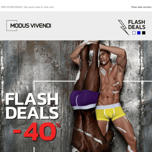 🔥 -40% FLASH DEALS 🔥 Get yours now or miss out!