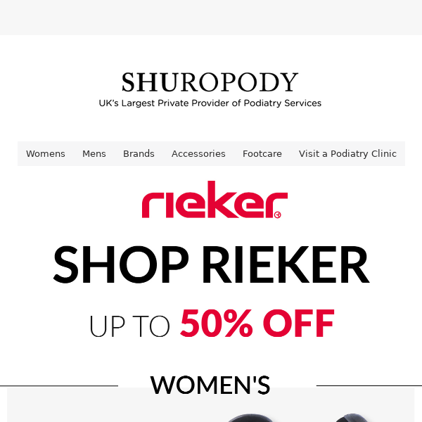 Shop RIEKER: Up to 50% off Women's & Men's