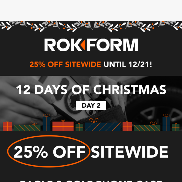 🎁 Day 2 Delight: Unwrap Exclusive Savings from Rokform's 12 Days of Christmas Sale! 🎄