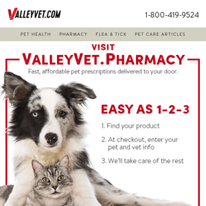 Ordering Prescriptions for Pets? Easy as 1, 2, 3!