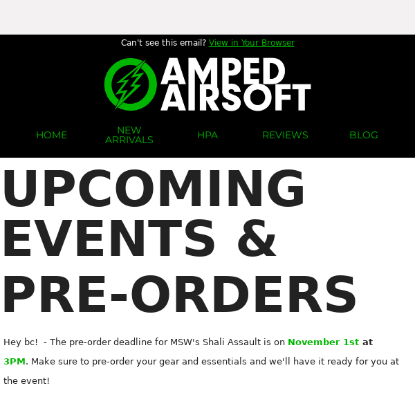 Amped Airsoft Events