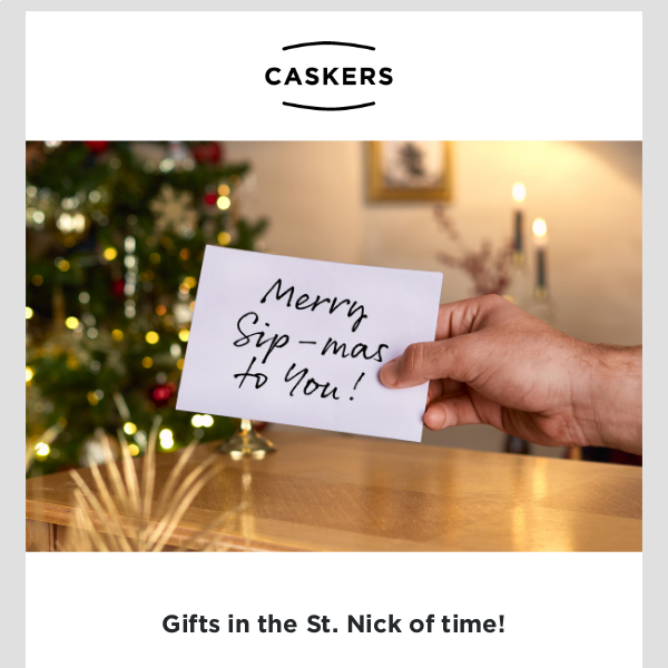 Save Christmas! 🎁 Instantly send a Caskers Gift Card 🧧