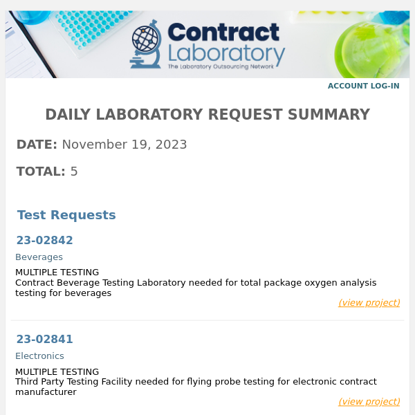 5 New Requests | November 19, 2023