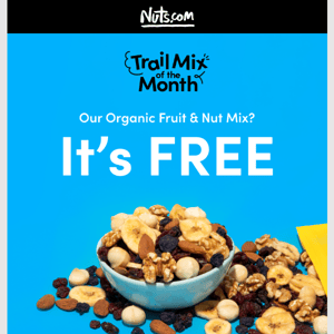  FREE Now: Our Trail Mix of The Month 🤩