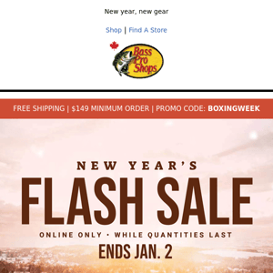 Celebrate NYE with a Flash Sale