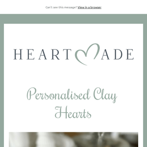 Clay Hearts - LAST DAY to order 🤍