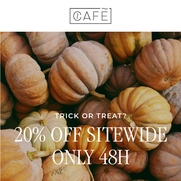 🎃 20% OFF SITEWIDE ONLY FOR 48H 🎃  | Café_Lab