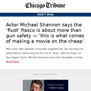 Actor Michael Shannon says the ‘Rust’ fiasco is about more than gun safety 