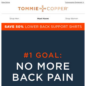 Ends tonight! Save 50% on Lower Back Support Shirts