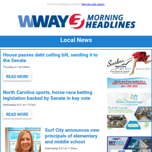 WWAY Morning Headlines