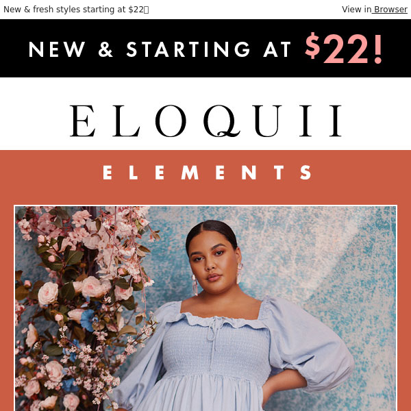 Just dropped: ELOQUII Elements Spring Collection