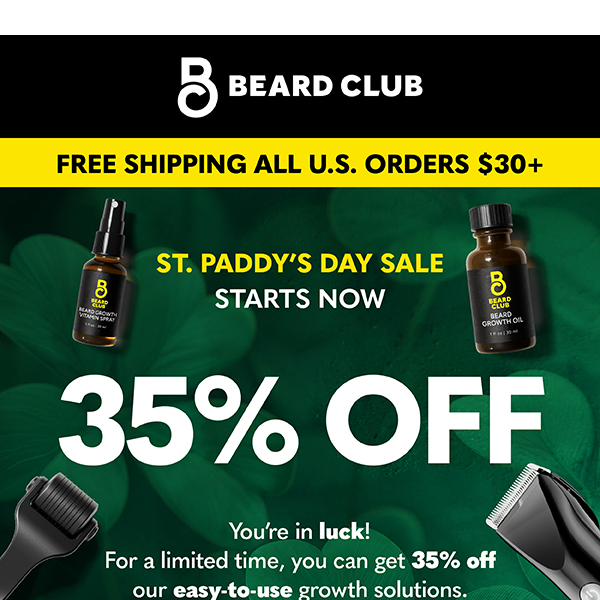 St. Paddy's Day Sale - 35% OFF!