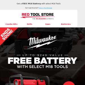 Going Fast! Milwaukee M18 Battery Blowout!