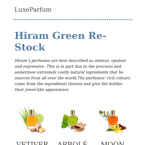 Hiram Green Re-Stock