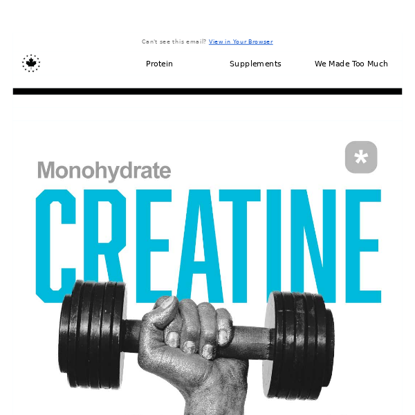 🔊 GET CREATINE MONOHYDRATE before it's all gone! 💪