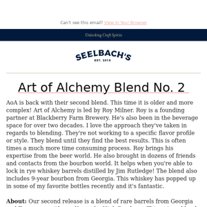 Art of Alchemy Blend No. 2 Has Arrived