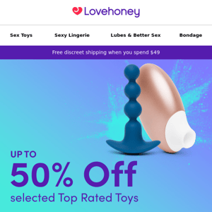 Up to 50% off Top Rated Toys 🌟