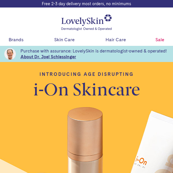 Say hello to new brand i-On Skincare