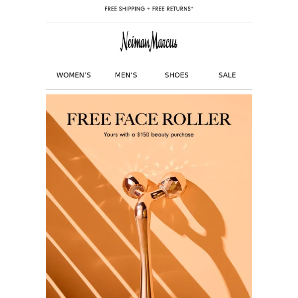 Free face roller (get yours now!)