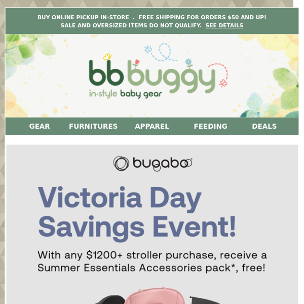 BB Buggy: Victoria Day Savings Event