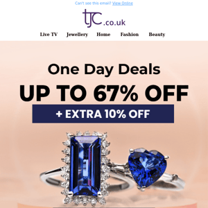TJC Style, One Day Deals only: Up to 67% Off + Extra 10% Off Email Exclusive!