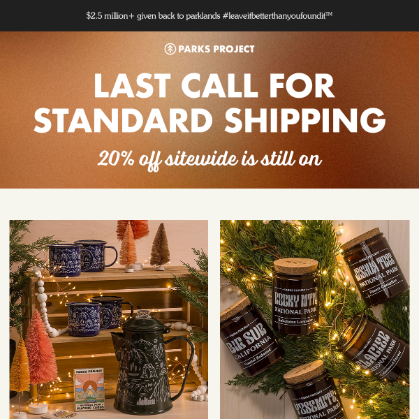 Last day for standard shipping! 📢