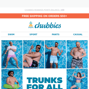 Behind this email subject line, the swim trunks of your dreams await...