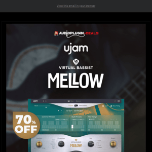 🕛 Final Call: Get 70% Off Virtual Bassist Mellow by Ujam!